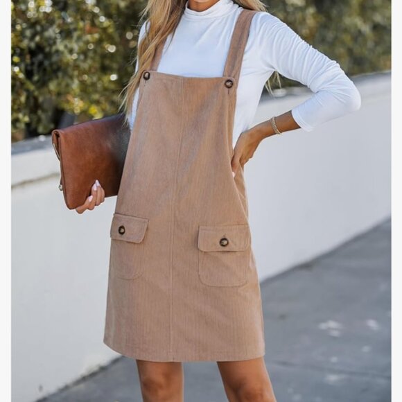 Corduroy Overall Dress NWT - Picture 2 of 9